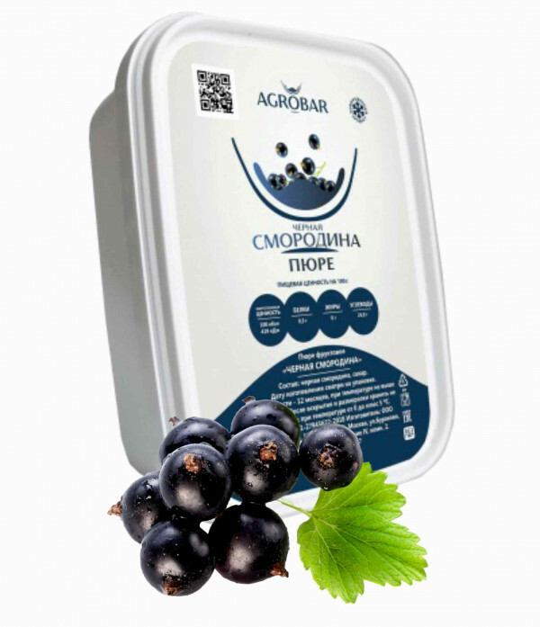 Пюре Агробар чёрная смородина 1кг