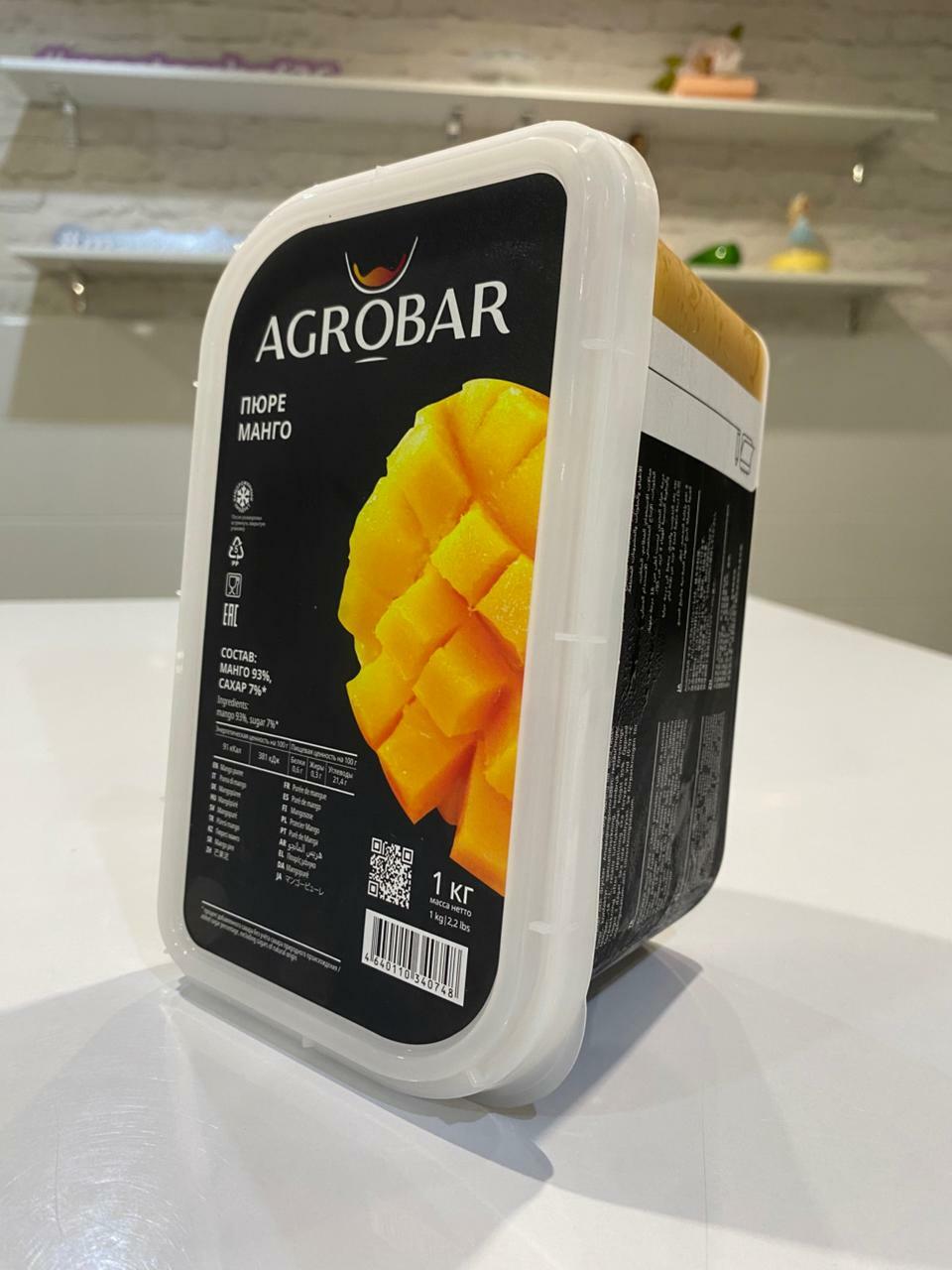 Пюре Агробар манго 1кг Пюре Агробар манго 1кг